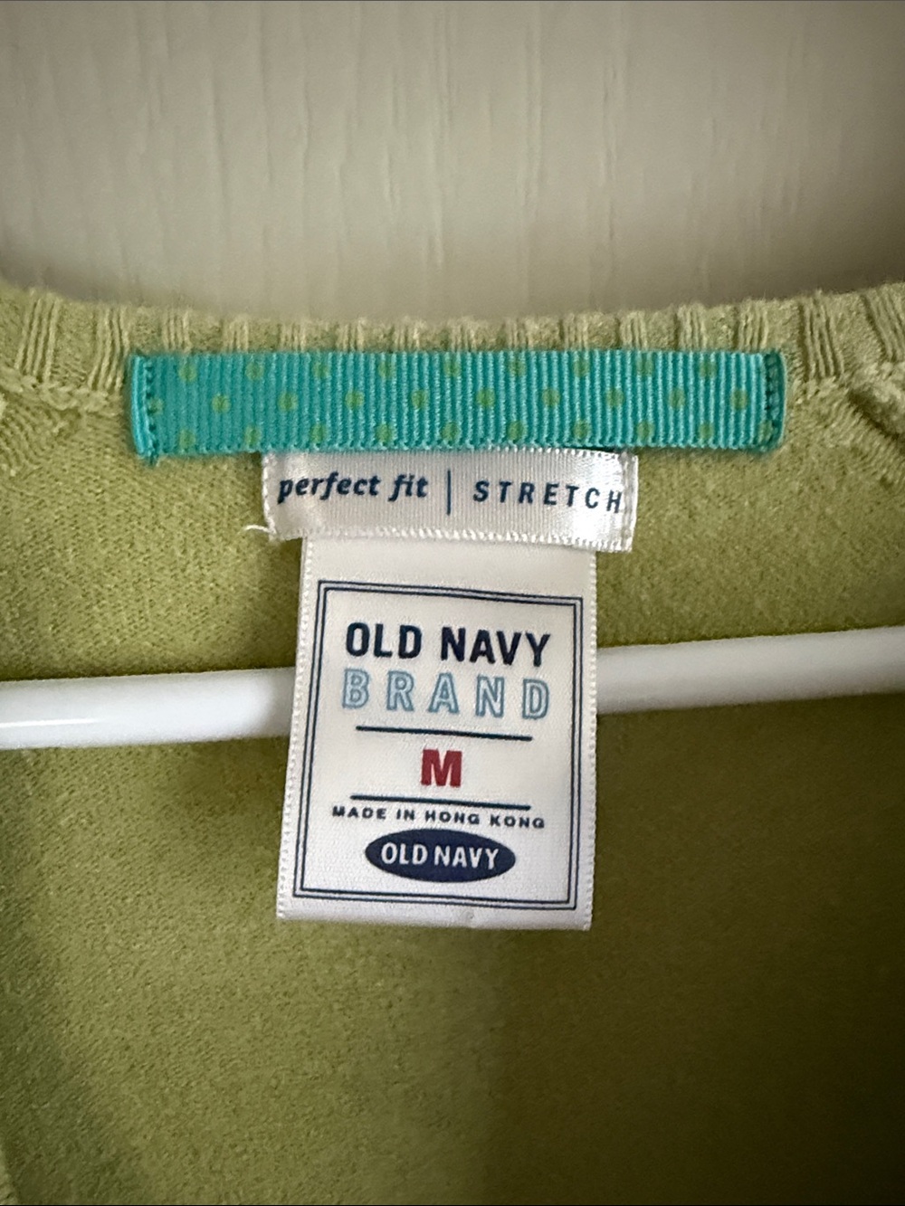 Old Navy Light Green Button-Up Crewneck Cardigan - Picture 2 of 4